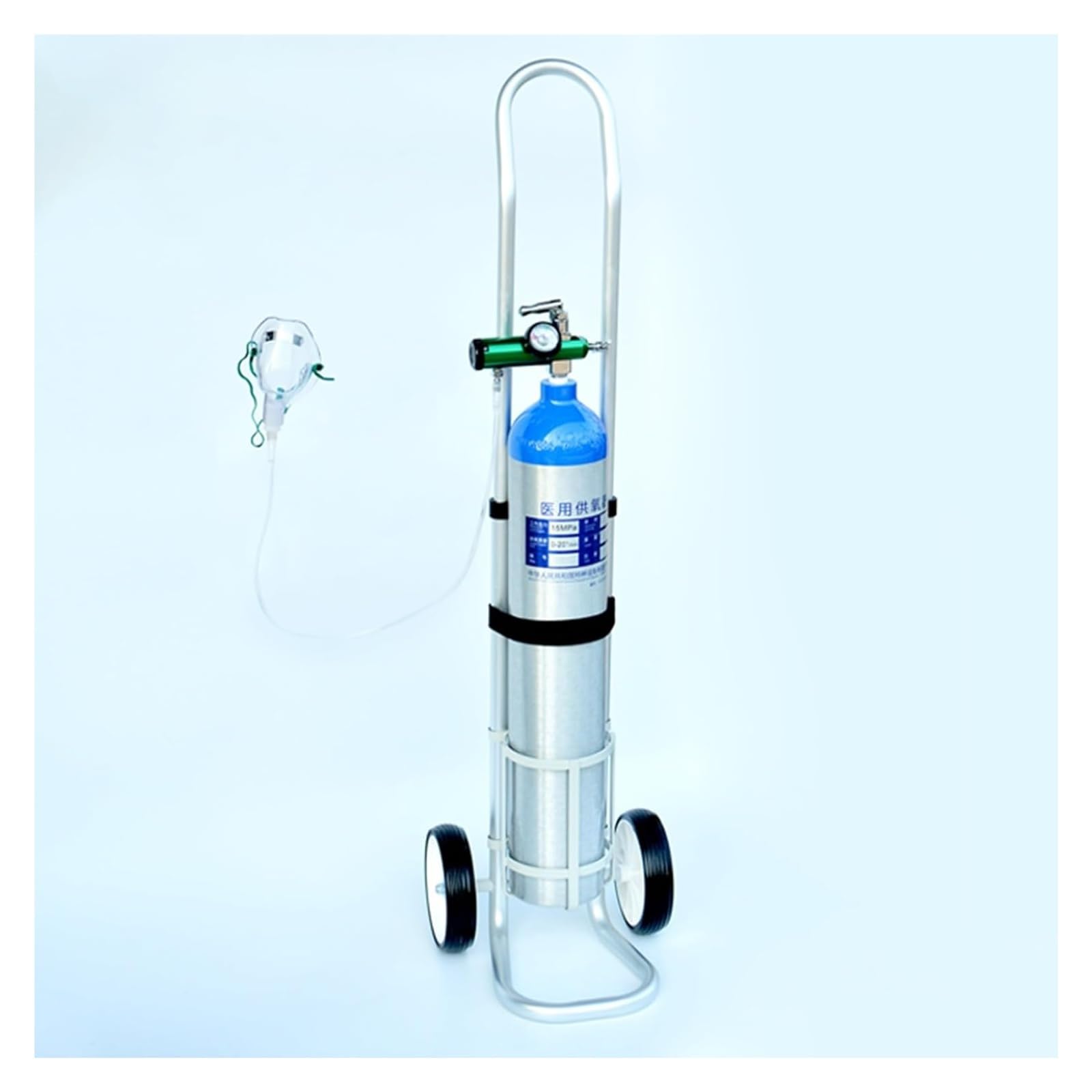 GTHTUHFD Oxygen Cylinder Trolley, Oxygen Cylinder Rack Single Cart Small Size, For Tank,Diameter 14.6cm(5 3/4