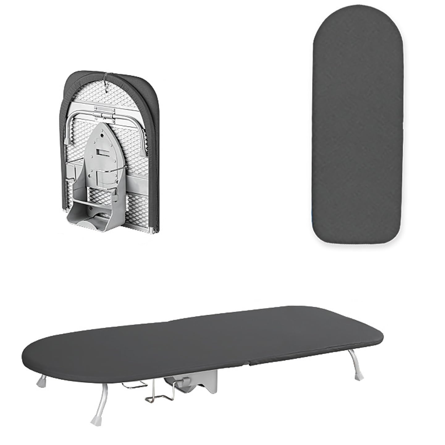 Pobbycrafm Tabletop Ironing Boards Small Ironing Boards Foldable Iron Board Whit Heat Resistant Cover Compact Table Ironing Board C