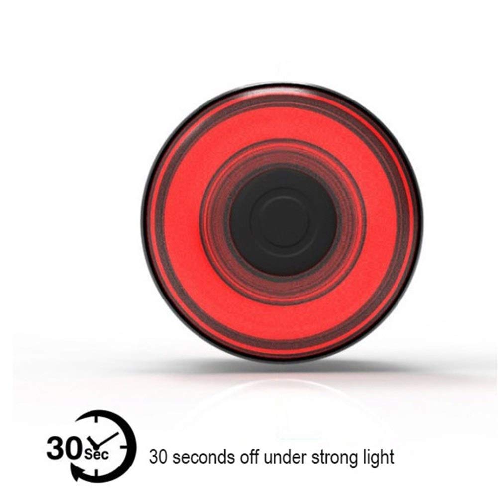 Luz Bicicleta Ciclo Posterior de la Cola de la Bici Luz USB Smart Bicicletas luz de Freno traseras LED luz Trasera Ilumina por detrás de la lámpara roja 04