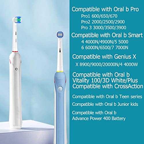 Image of KHBD 16 Pack Replacement Heads for Oral B Braun- Includes 4 Sensitive Brush, 4 Precision Brush, 4 Deep Cleaning, 4 Floss Cleaning Toothbrush Heads