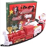 Weihnachten Classic Train Set für Kinder,Weihnachtsbaum Zug mit Musik, Lokomotive,Waggons und...