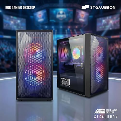 Alt Text for image 3: STGAubron desktop setup featuring RGB keyboard and mouse