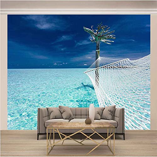 Photo murales filet de pêche bleu marine auto-adhésif