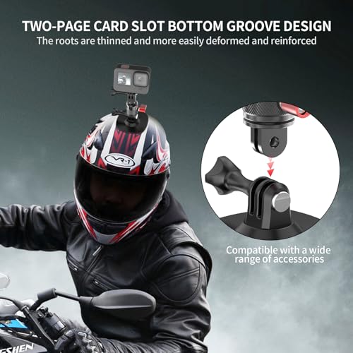 Image of 360 Rotation Ball Head Swivel Mount for GoPro & Action Cameras | Aluminum Adjustable Ball Joint Vertical Bracket Tripod Adapter with Locking Knob | Compatible with GoPro, Insta360, DJI Action