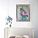 DIY 5D Diamond Painting by Number Kits, Painting Cross Stitch Full Drill Crystal Rhinestone Embroidery Pictures Arts Craft for Home Wall Decor Gift Colorful Flamingo (J4763-11.8X15.7in)