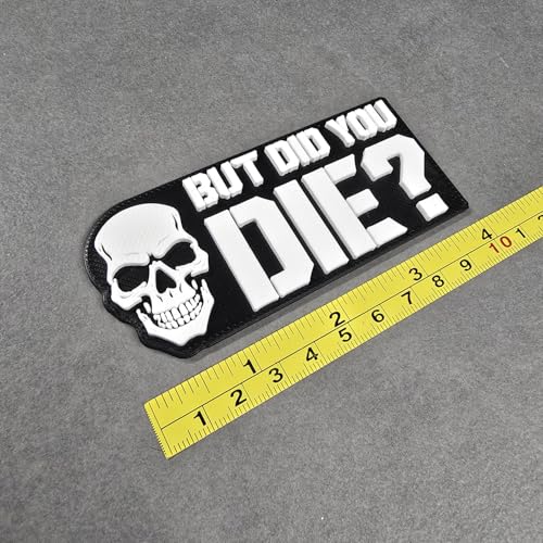 Imán de nevera y casillero con calavera y texto miniatura 5