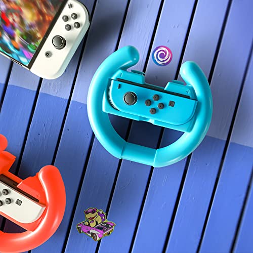 Pack de 4 volants Oniverse Nintendo Switch Ergonomiques Compatibles Joycons Idéals pour Mario Kart - vue 8