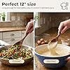 HAKSEN 2PCS Wooden Cooking Spoons, Natural Acacia Wood Kitchen Utensil, 12Inch Large Wooden Mixing Spoons for Nonstick Cookwares, Comfort Grip, Durable, Kitchen Gifts for Women, Cooking Gifts for Men #1