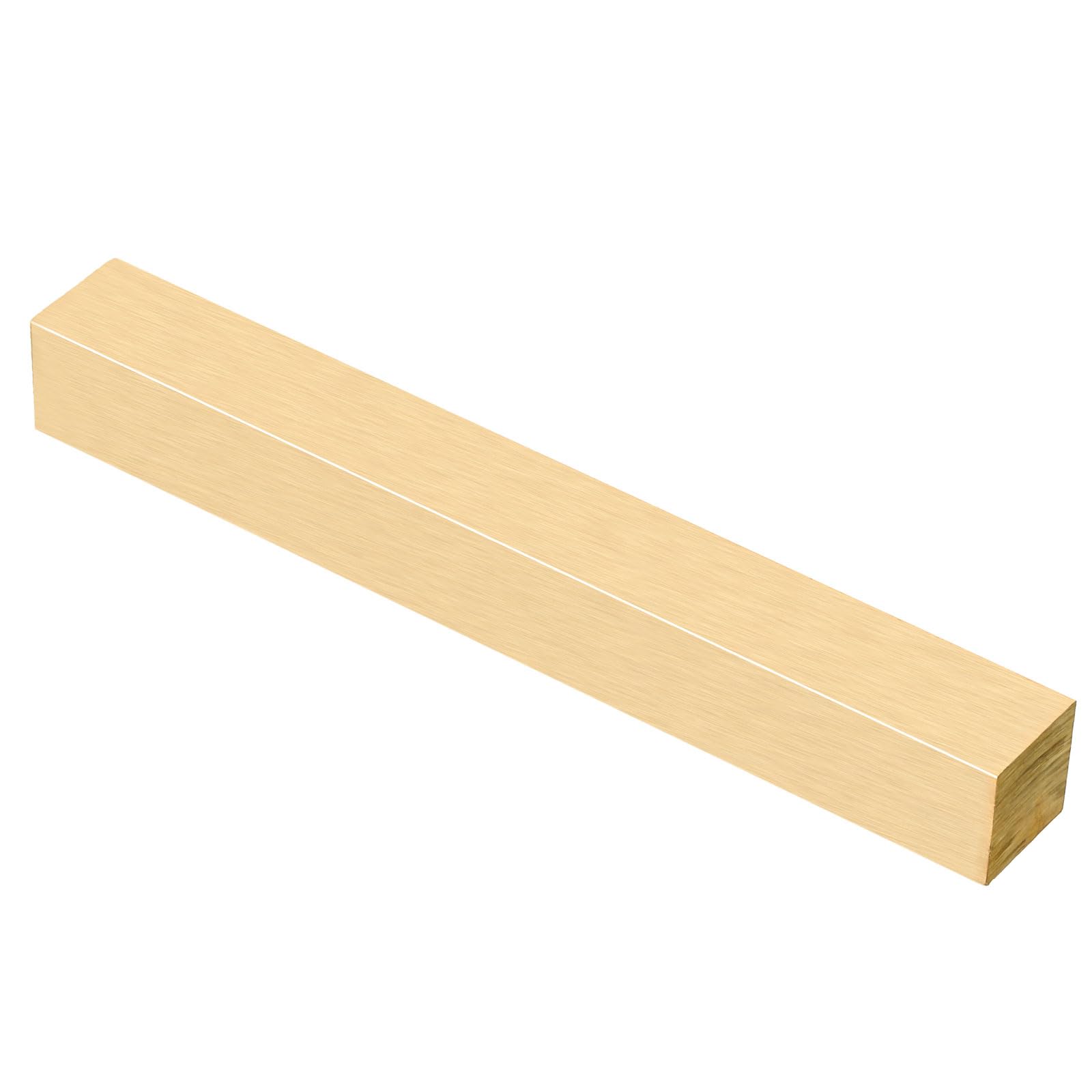 PATIKIL 3/4 x 3/4 x 6" H59 Barre Carrée en Laiton, Barre de Fraisage Carrée Solide pour l'Artisanat, l'Entretien, la Décoration Architecturale Électrique, en Laiton