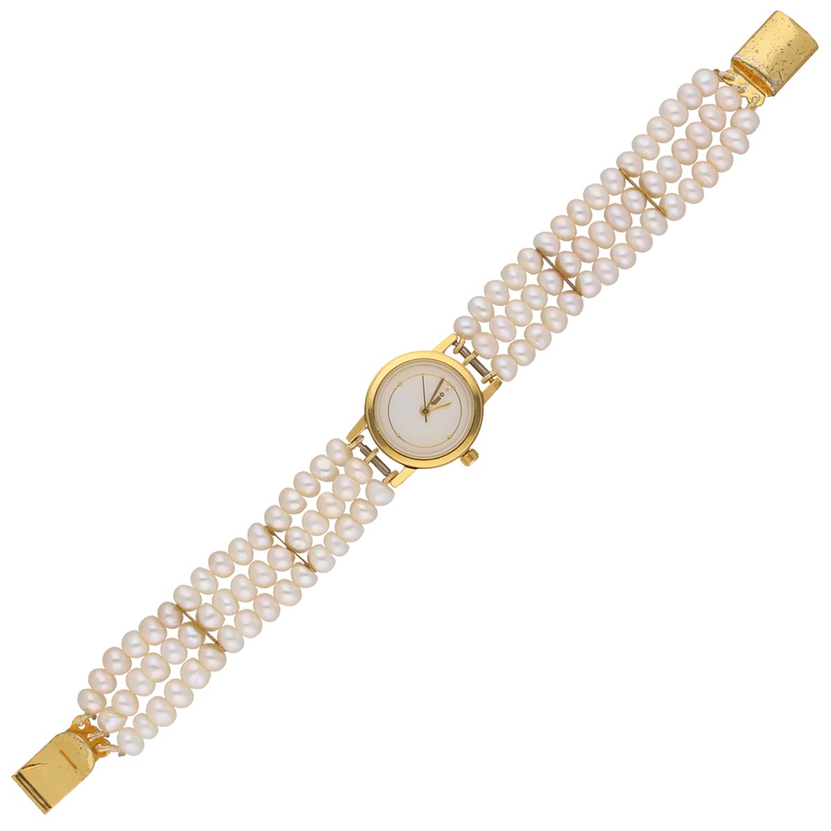 Sri Jagdamba Pearls Analog Gold Dial Womens Watch - SJPW003 (B00EL8UT2G) Amazon Price History, Amazon Price Tracker