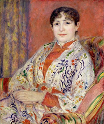 Impression d'affiches portrait art toile Renoir Madame Hériot décoration murale