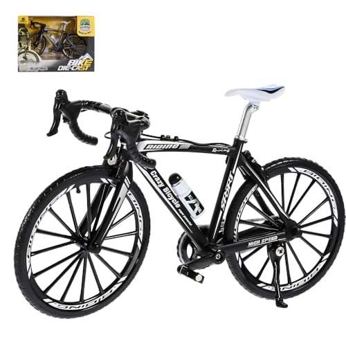 Hojalis Miniatur-Finger-Mountainbike, Miniatur-Mountainbike-Modell, Fahrrad-Spielzeug, Ornament, Metall-Rennradmodell, Mini-Fahrrad-Ornament, Rennrad-Spielzeug für Kinder und Erwachsene