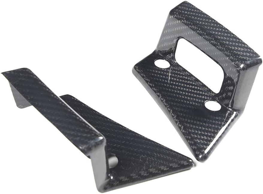 Sekhyna Exterior Handle Switch Cover Trim Compatible with Corvette C7 Stingray 2014-2019 Real Carbon Fibre 2PCS Exterior Door Handle Switch Protection Cover Trim (Black Carbon)