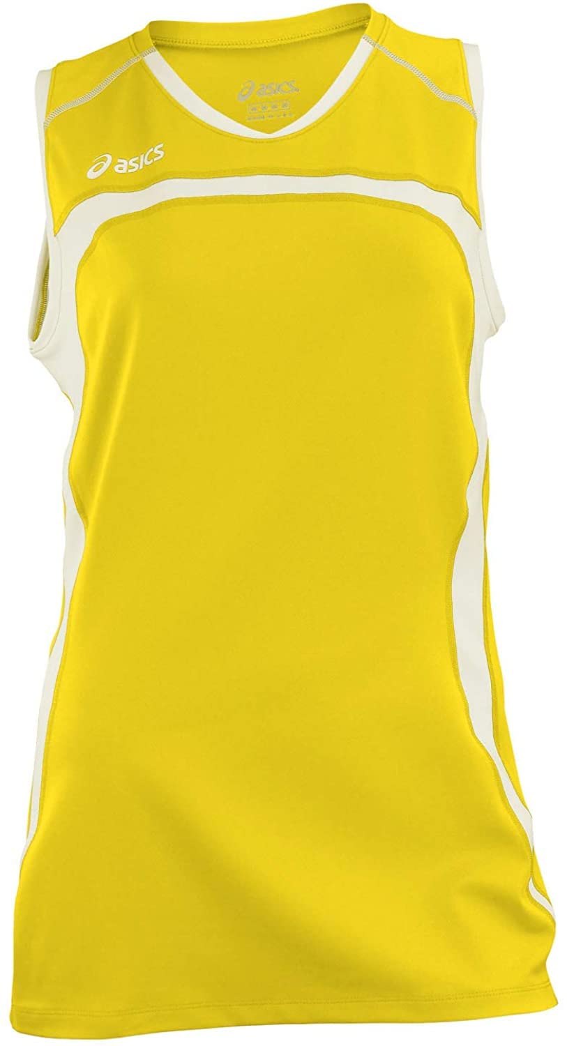 ASICS Women's Ace Jersey (Large, Gold/White)