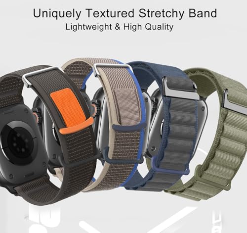 omee Pacote com 8 unidades compatíveis com Apple Watch-Ultra-Band de 49 mm, 46 mm, 45 mm e 44 mm, pa