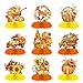 9 Pcs Autumn Thanksgiving Honeycomb Centerpiece Fall Paper Table Decorations 3D Honeycomb Decorations for Thanksgiving Fall Festival Party Supplies (Autumn)
