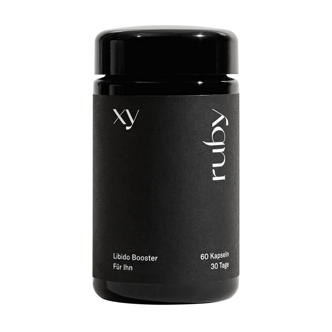 ruby für ihn - Maca-Komplex - mit hochdosiertem Tribulus Terrestris, Maca, Zink & L-Arginin - Pflanzenextrakt - 60 Stück – Vegan