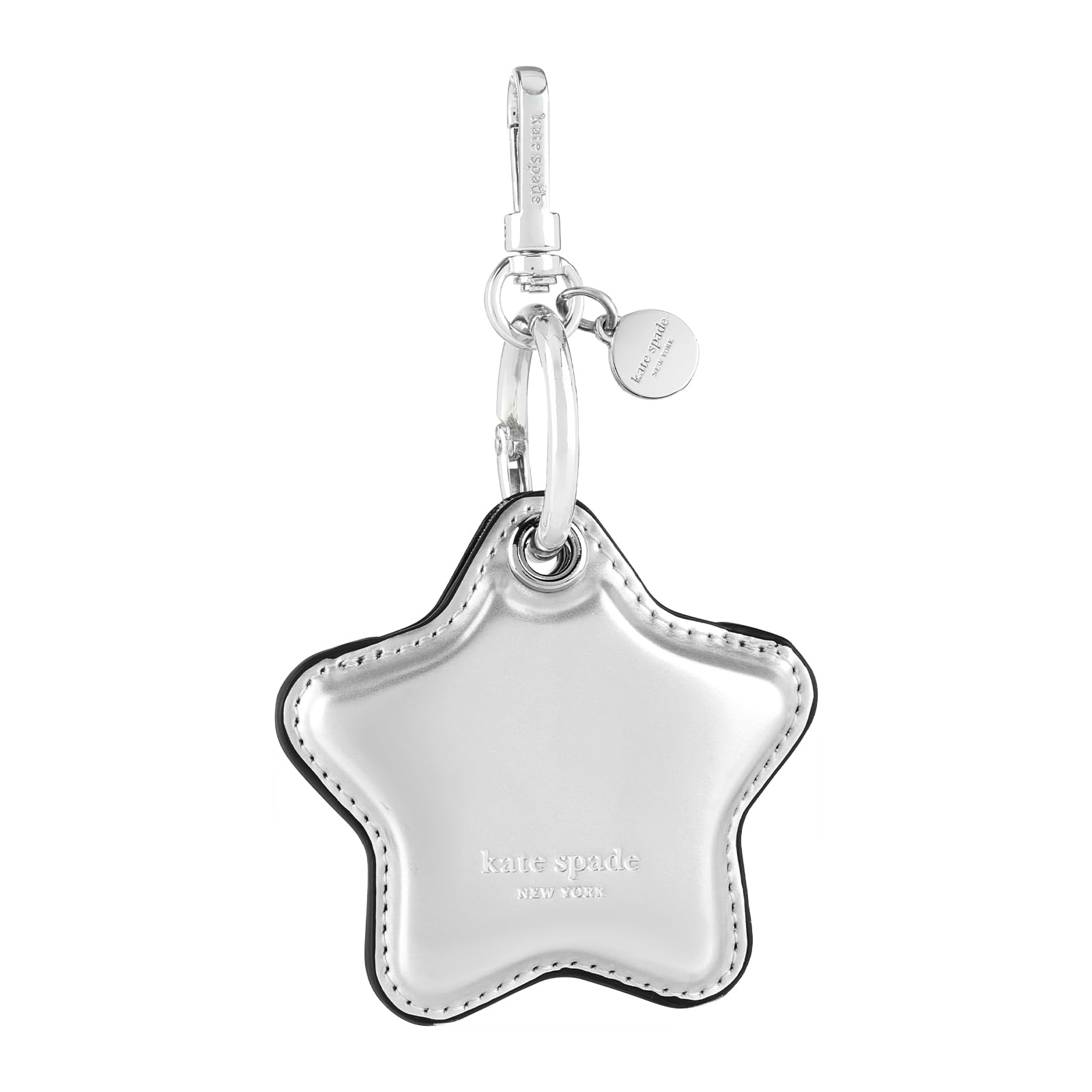 Kate Spade New York AirTag Charm Keychain - Star-Shaped AirTag Holder with Luxe Ring Clip for Bags, Luggage, Keys, and More