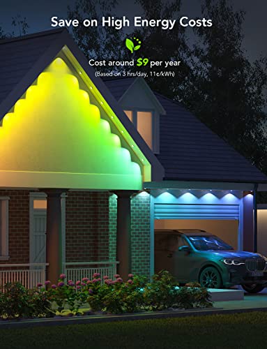 Govee H705A1D1 Permanent Outdoor Lights, Smart Rgbic Outdoor Lights With 75 Scene Modes, 100Ft With 72 Led Eaves Lights, Ip67 Waterproof, For Halloween Decorations, Christmas thumb #7