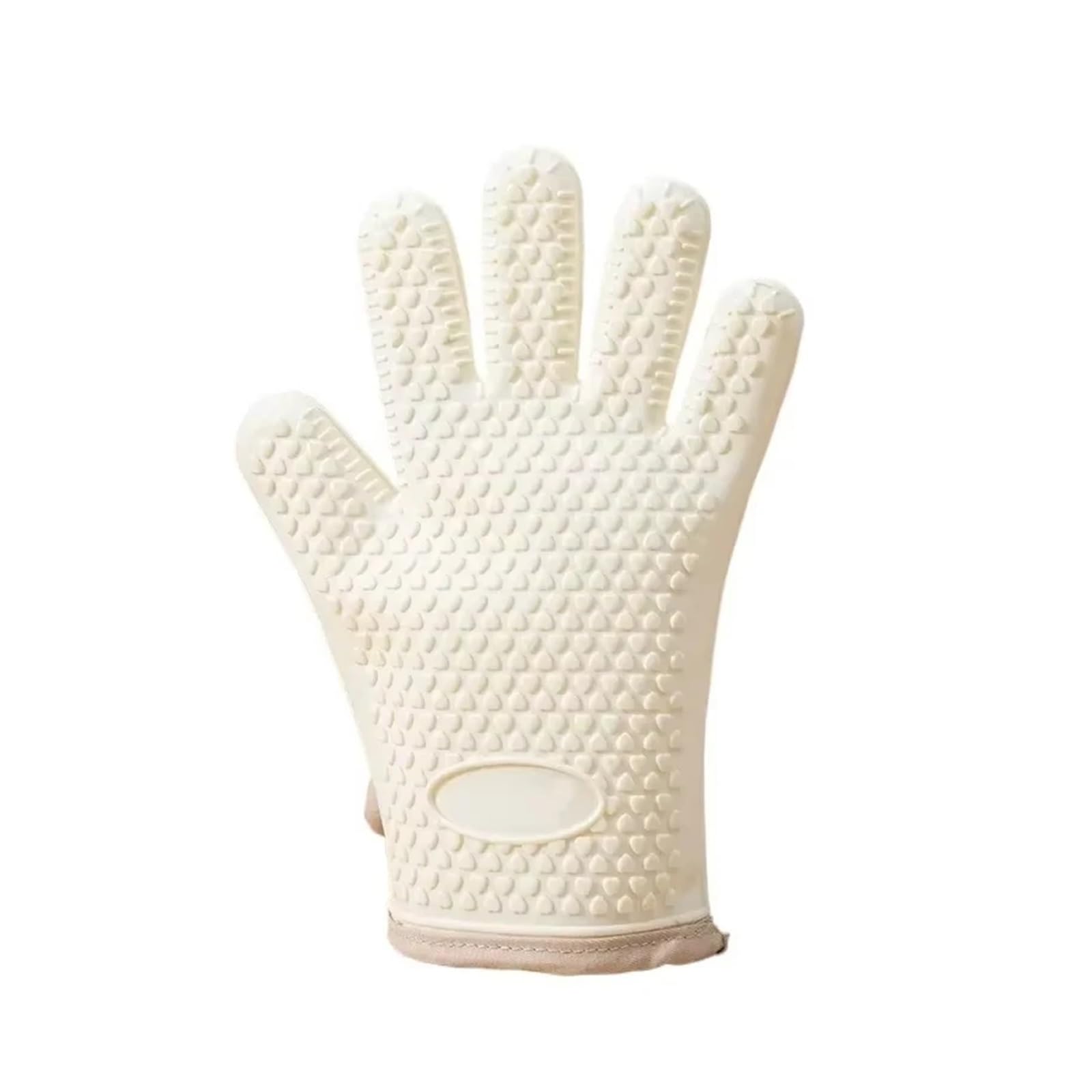 Guanto da forno e presina in silicone resistente al calore con impugnatura antiscottatura Guanti foderati in morbido cotone impermeabile for pentole calde(6 pcs)