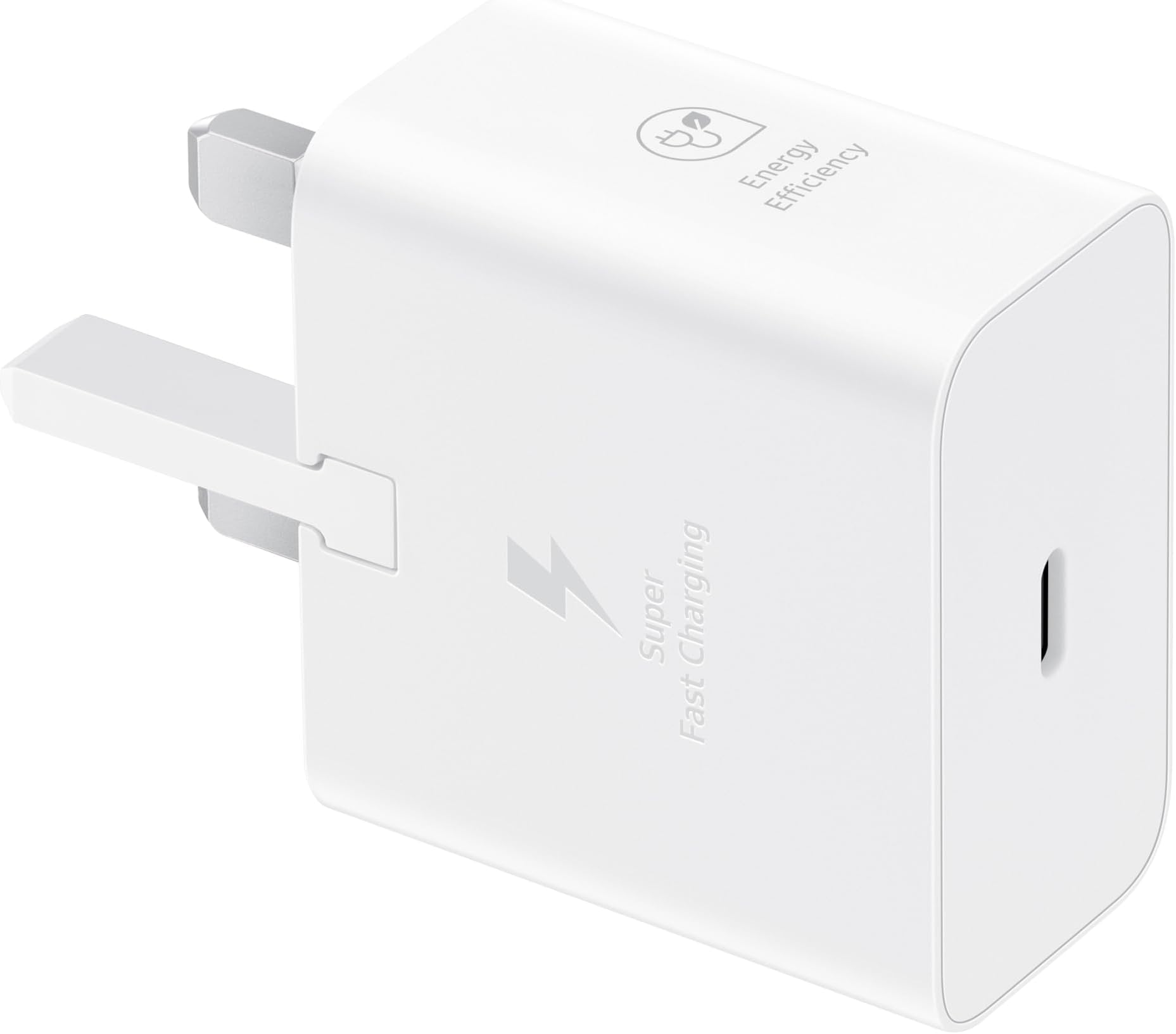 Samsung Galaxy Official 25W Super Fast Charging Travel Adapter (with USB-C to C Data Cable), White