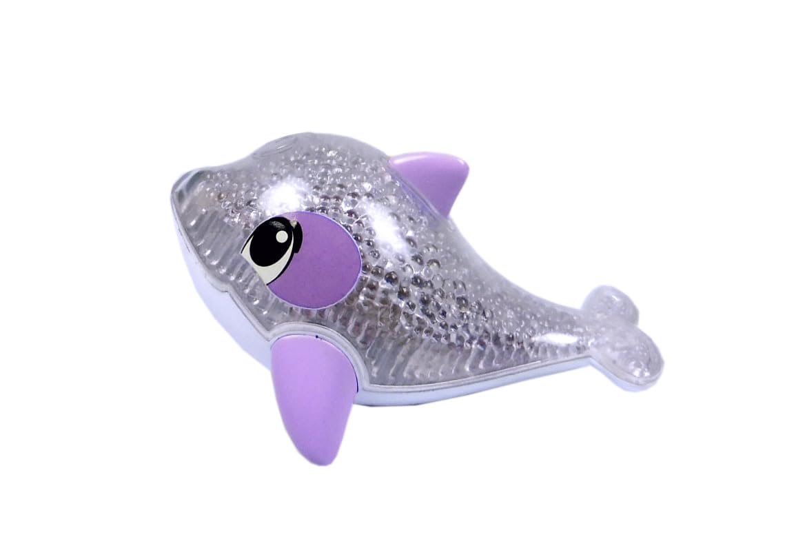 Simba Funkel Delfin – 14 cm, Regenbogen-Lichtfunktion, Badewannenspielzeug (ab 12 Monaten)