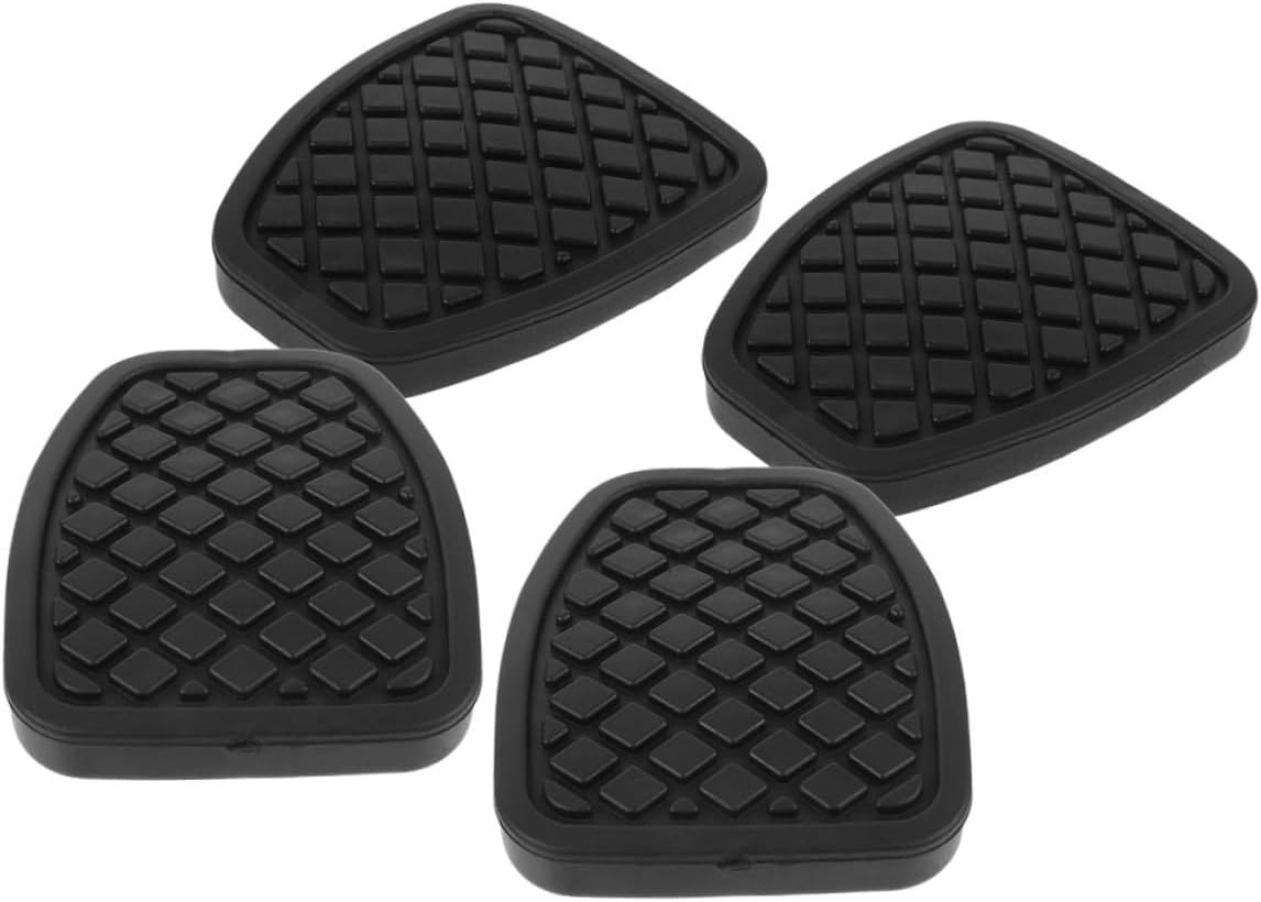 4pcs Durable Rubber Brake Clutch Pedal Pads for Easy Installation Anti-Slip Grip Heavy Duty Clutch Covers for Manual Transmission