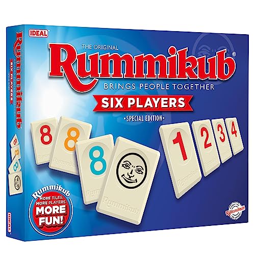 Rummikub Ideal 6 Spieler: bringt Menschen zusammen | Familienspiele | 2-6 Spieler | ab 8 Jahren