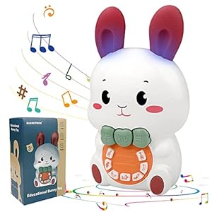 Tinabless Baby Toys 3-6 Months Infant Musical Toys for Babies 3-6-12 Months, Baby Bunny Early Educational Light Up Toy, Baby Learning Toy 12-18 Months Newborn Toy Baby Boys and Girls Gifts