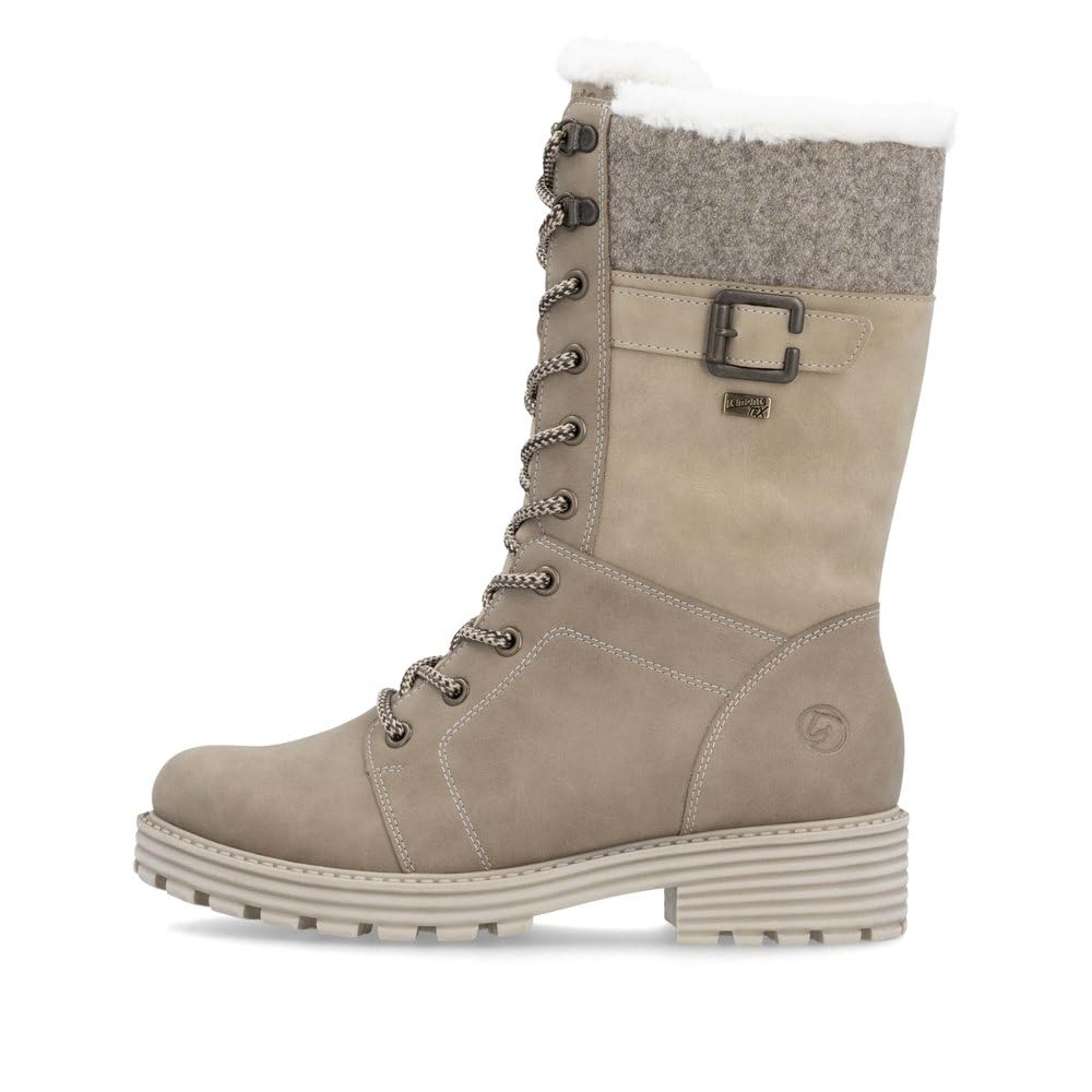 Remonte Damen Schlupfstiefel D0W72, Frauen Stiefel,lose Einlage,wasserabweisend,remonteTEX
