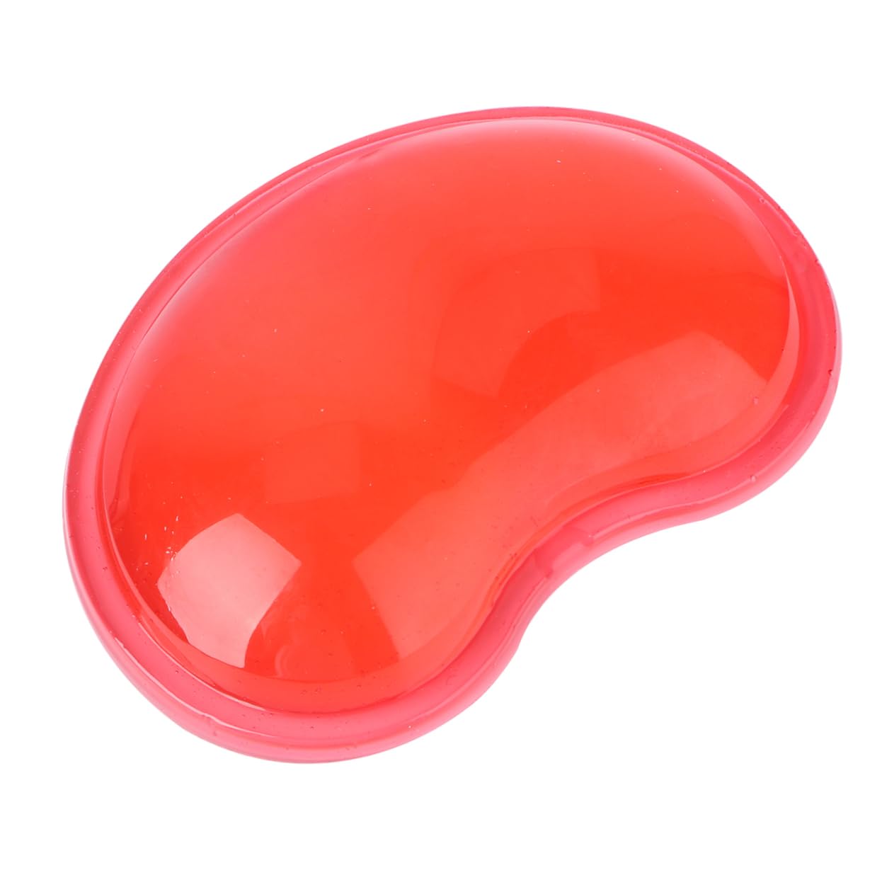 VOSAREA Heart Shaped Silicone Mouse Pad with Gel Wrist Support Cushion Ergonomic Wristband Pad for Desktop Computer Flexible Red Wrist Rest for Relief and Stress Relief at Work