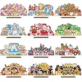 YooNotee 12 Sets Interchangeable Seasonal Diamond Art Tabletop Decorations Holiday Diamond Art Painting Kit...