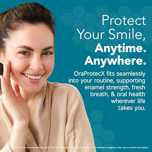 OraProtecX Remineralizing Gum Hydroxyapatite Gum for Bad Breath, Mineralizing Teeth & Dental Health with Protektin & Xylitol Anti Cavity Protection, Aspartame & Sugar Free, Natural Mint Flavor, 30 ct. - image 9