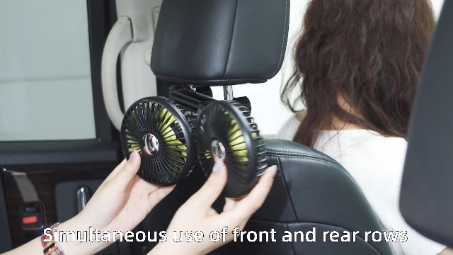 Amazon.co.jp: PANPHEN車用扇風機 車 後部座席 扇風機 ヘッドレスト