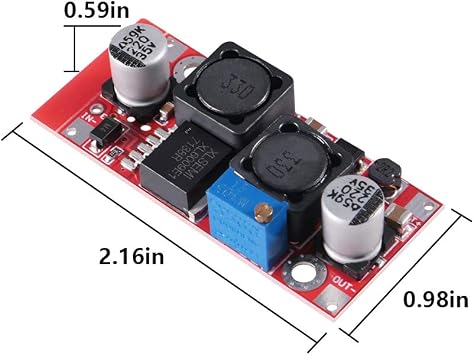 ACEIRMC 5pcs XL6009 Boost Buck DC Adjustable Step Up Down Converter Module Solar Voltage