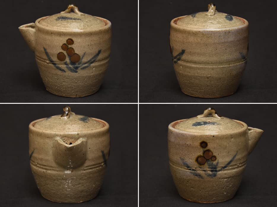 Amazon.co.jp: 佐久間藤太郎（造）益子焼鉄草絵茶器セット湯呑5客急須