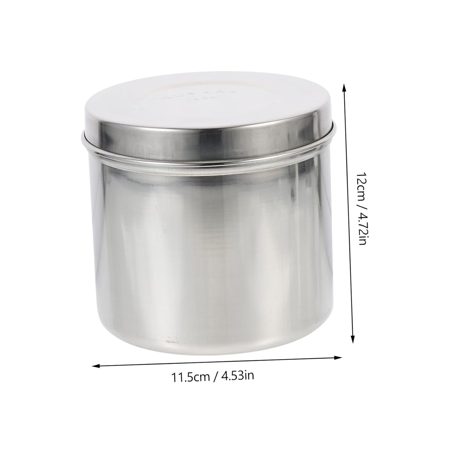 Dressing Storage Jar 1pc Stainless Steel Canister Airtight Lid Apothecary Jars Lids