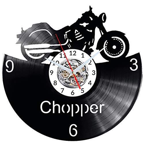 Horloge murale chopper motor vinyle pour remplacer une déco murale vide - 5