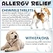 MINGYITUO Kautabletten gegen Allergien bei Hunden (150 Stück), Kautabletten gegen juckende Hundehaut, Kautabletten zur Immunlinderung bei Allergien bei Hunden, gegen Juckreiz, Geschmack Pekingente