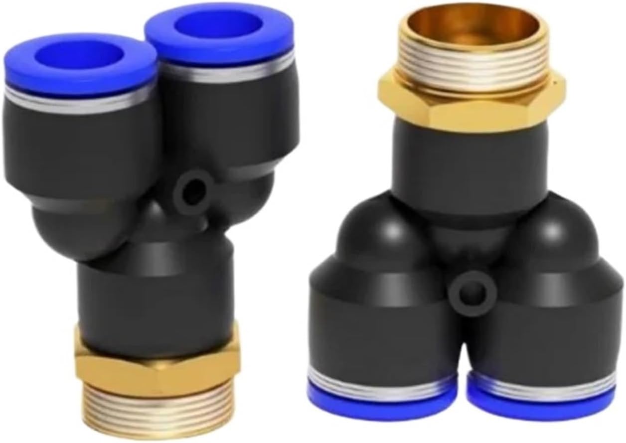 10/20PCS Y-Shaped Three-Way Pneumatic Fittings Quick Connector PX4-M5 PX4-01 PX6-M5 PX6-01 PX8-01 PX10-01 PX12-01(PX4-M5,10PCS)
