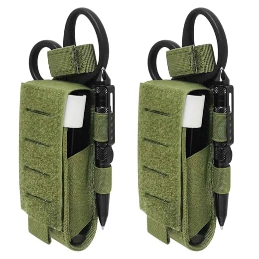 Cat Tourniquets, Molle Tourniquet Holder for Duty Belt, Molle Ifak Trauma Kit Tourniquets Medical with Pouch for Camping Hiking Traveling (Green)