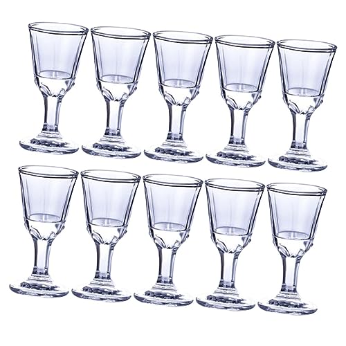 CHICAMPERA 10 piezas Copa de de Vidrio Transparente para Vino y Bebidas Casa para Bar y Pub