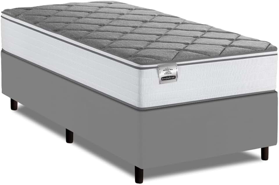 Cama Box Solteiro Real Max Force Softgel 88x188x65cm - Suporta até 200 kg