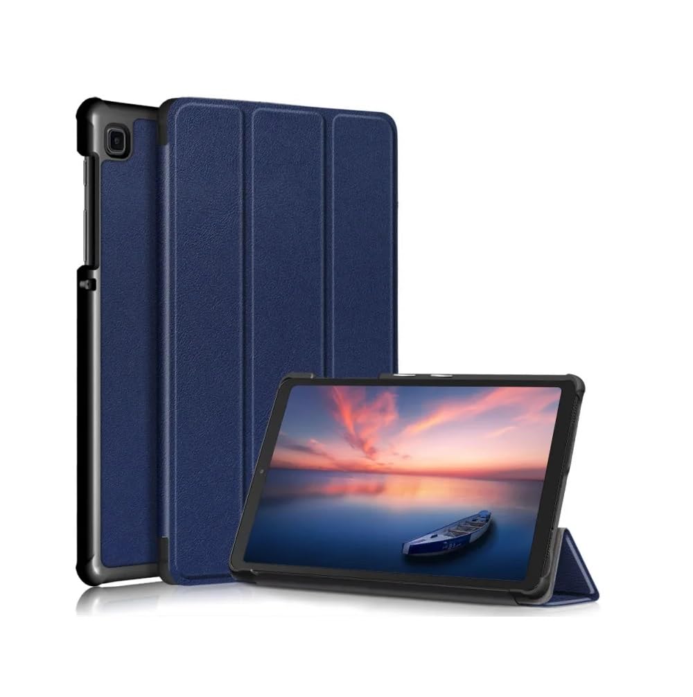 Muzz Ultra Slim Smart Case Trifold Stand Slim Lightweight with Auto Sleep Case For Samsung Galaxy Tab A7 Lite 8.7 T220 / T225 (2021 Release) (Blue)