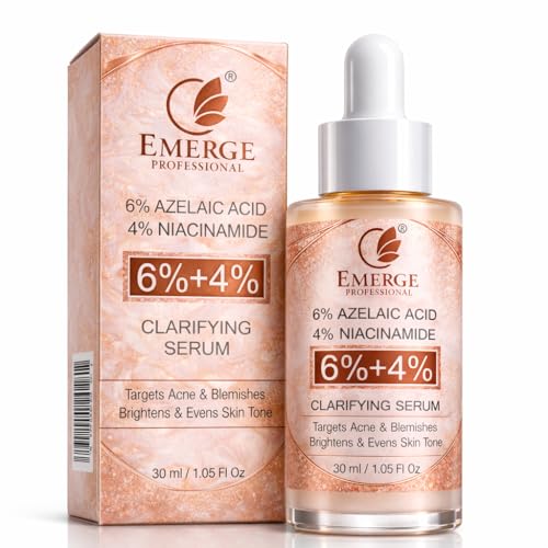 Image of 6% Azelaic Acid + 4% Niacinamide Clarifying Face Serum for Acne & Blemish Control, Brightening & Even Skin Tone - 30 ml