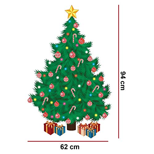 Vinilo decorativo de árbol tradicional de Navidad miniatura 3