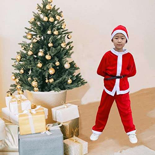 Disfraz completo de Santa Claus para niños 7-10 años miniatura 6