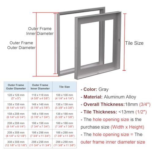 Panel de acceso de aluminio para techos que evita romper azulejos en averías 8