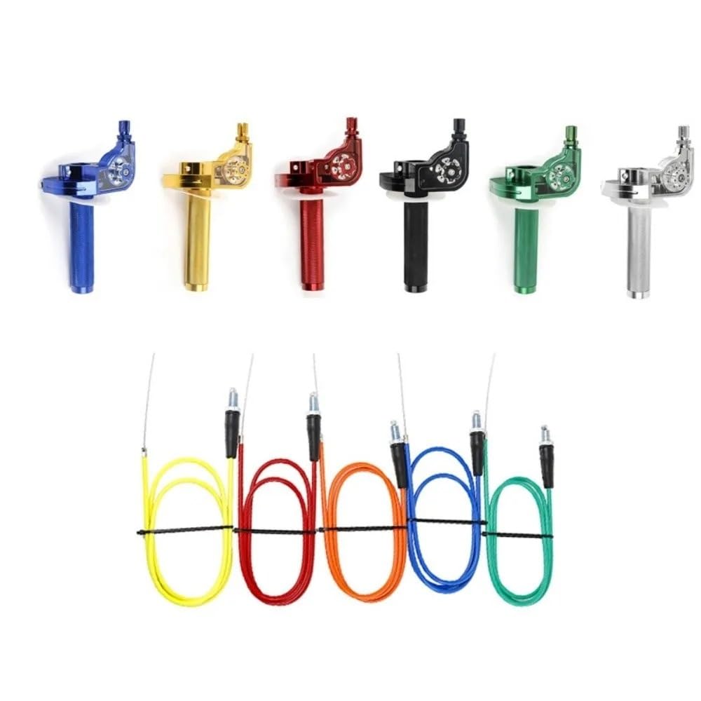 Acelerador De Aluminio Universal 22mm M10 * 1,5 Empuñaduras Manillares Gas Giro Rápido Motocicleta Rotativa