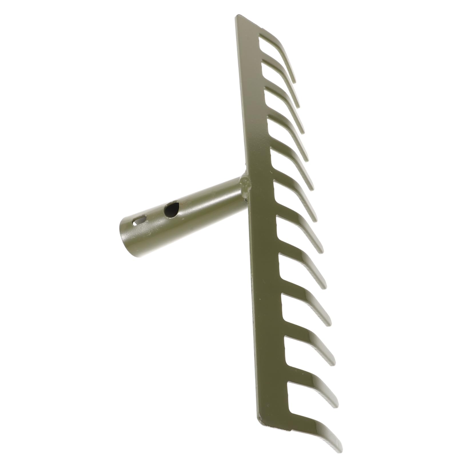 SHINEOFI 2 Piezas rastrillo de jardín Deber púas Inoxidable Gardening Pesado pequeño Herramientas rastrillos para césped rastrillo de Mano de jardinería Acero Carbono Green